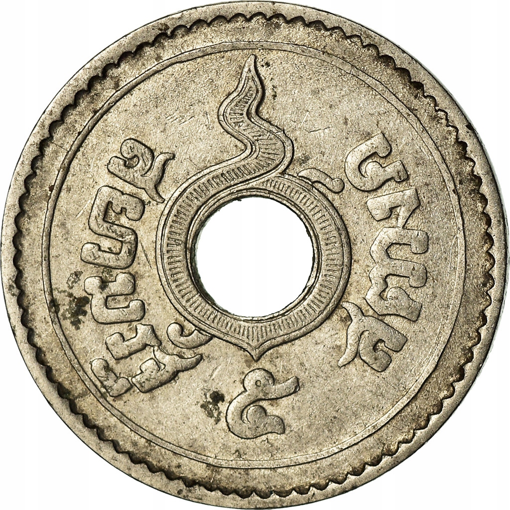 Moneta, Tajlandia, Rama VI, 5 Satang, 1909, AU(50-