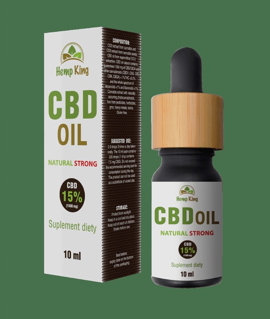 Olej CBD Natural Strong 15% - 10ml