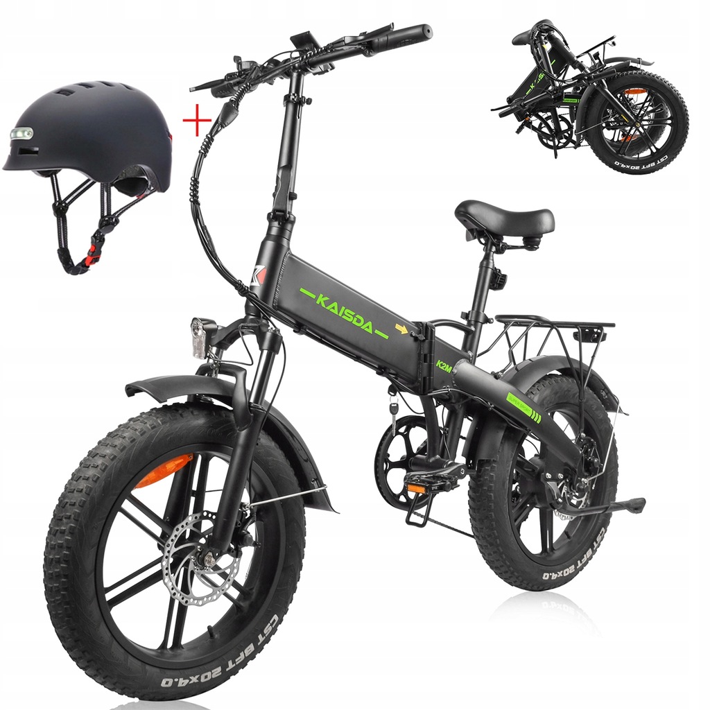 Składany Rower elektryczny Męski/damski KAISDA K2M 13AH+Kask