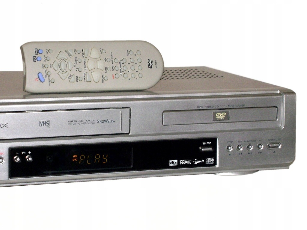 Купить Комбинированный DVD-VHS 6GLOWIC SP/LongPlay NTSC + ПУЛЬТ ДУ: отзывы, фото, характеристики в интерне-магазине Aredi.ru