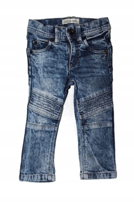 ad784*PAPAGINO* Spodnie rurki jeans marmurkowe 80