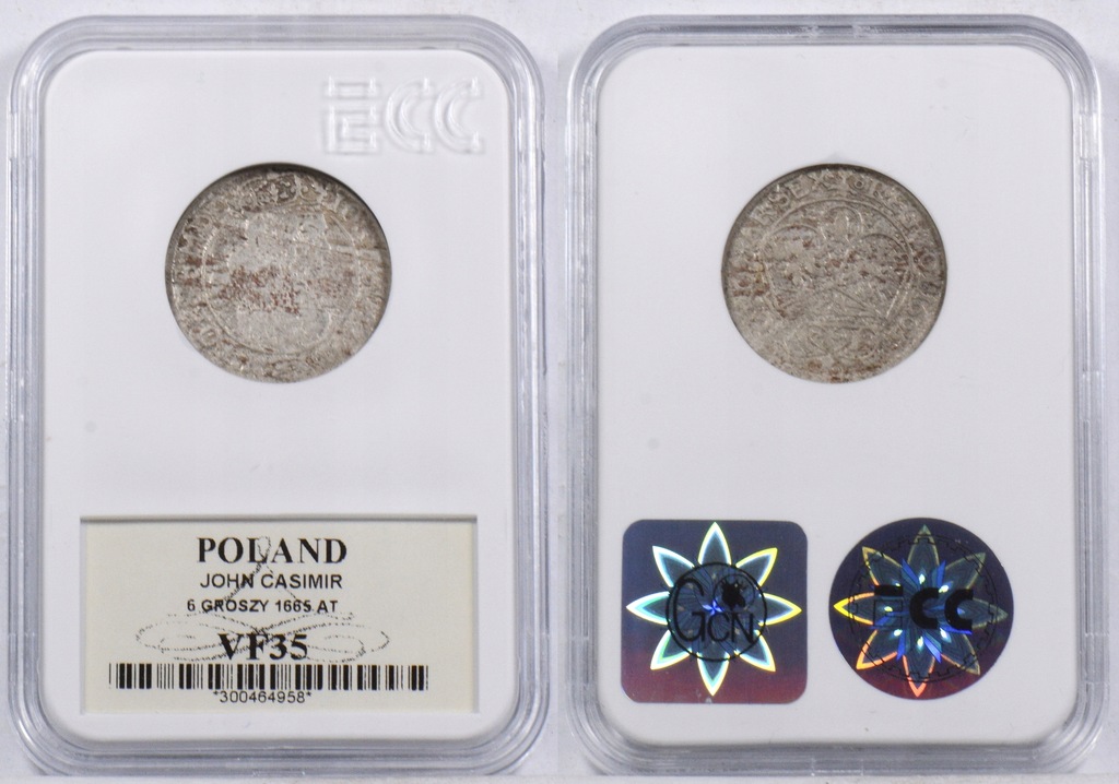 EP. JAN KAZIMIERZ SZÓSTAK 1665 AT VF35 17.04