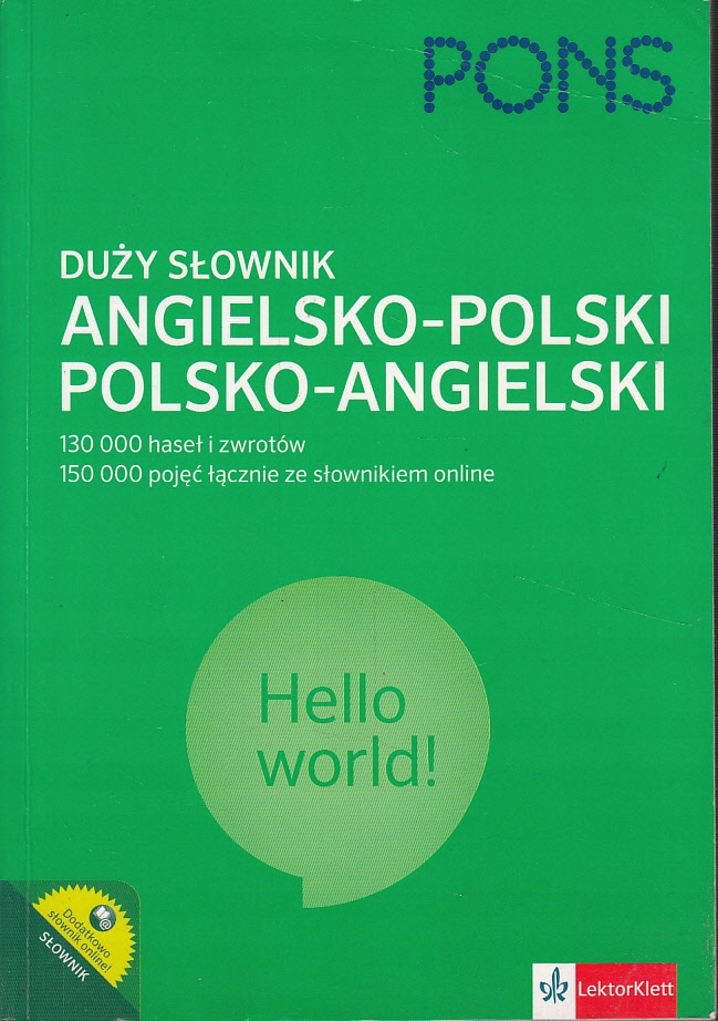 DUŻY SŁOWNIK ANGIELSKO-POLSKI POLSKO-ANGIELSKI