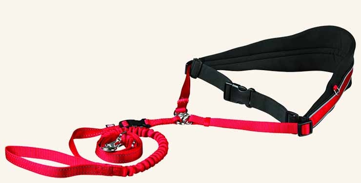 Pas Biodrowy Ze Smyczą I Absorberem Do Biegania 70-120cm Tx-12766