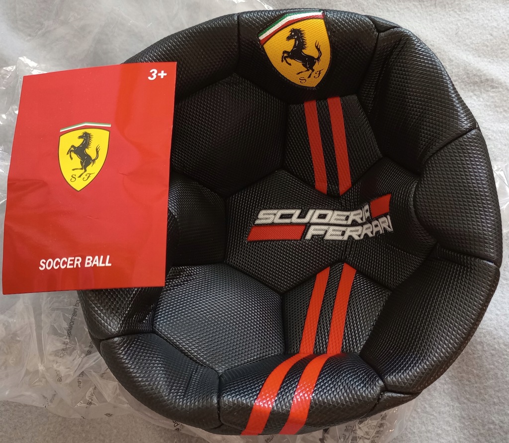 Nowa piłka nożna Scuderia Ferrari rozmiar 5 Czarna