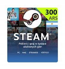 Steam Gift Card 300 ARS - Argentyńskie Peso