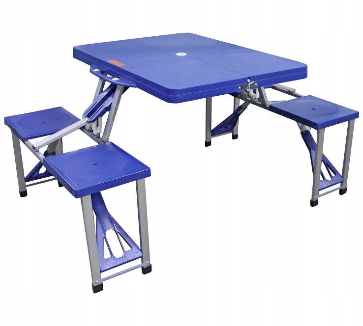 набор стол + 4 стула 992981/cho-150-e ecos пикник синий. стол-чемодан 'пикничок. набор туристической мебели hxpt-8829-x. раскладной стол чемодан. стол чемодан.