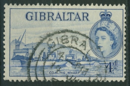 Gibraltar 4 d. - Coaling Whart..Elżbieta II