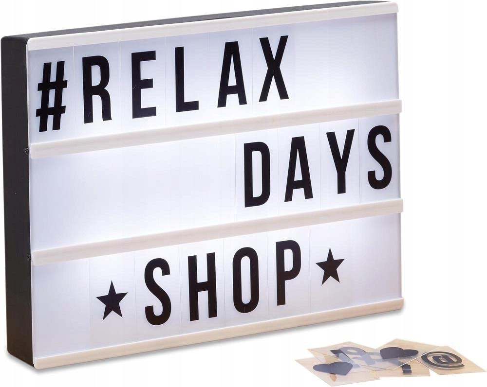 WITRYNA TABLICA ŚWIETLNA RELAXDAYS LED 10021538