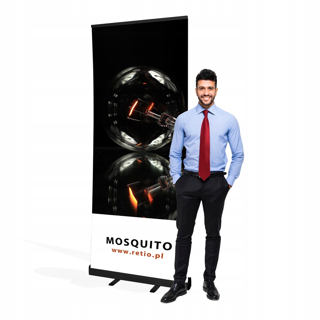 Rollup Mosquito czarny 85 x 210 cm Ekonomiczy