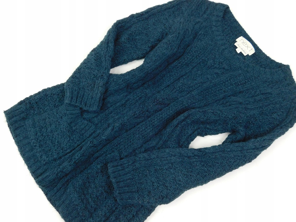 1211e40 NEXT sweter DAMSKI dzianinowy CIEMNY S