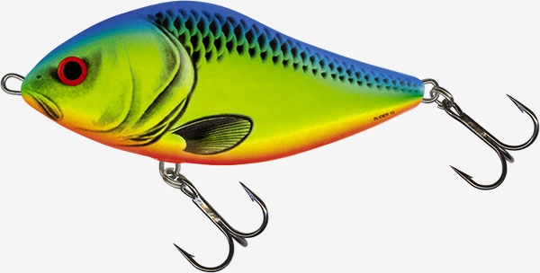 Wobler Salmo Slider Chartreuse Blue FL 7cm 17g