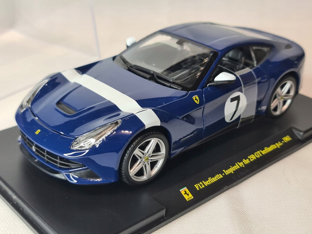 Ferrari F12 Berlinetta No. 7 (2012), Bburago, 1:24, AB24-F056, Blue
