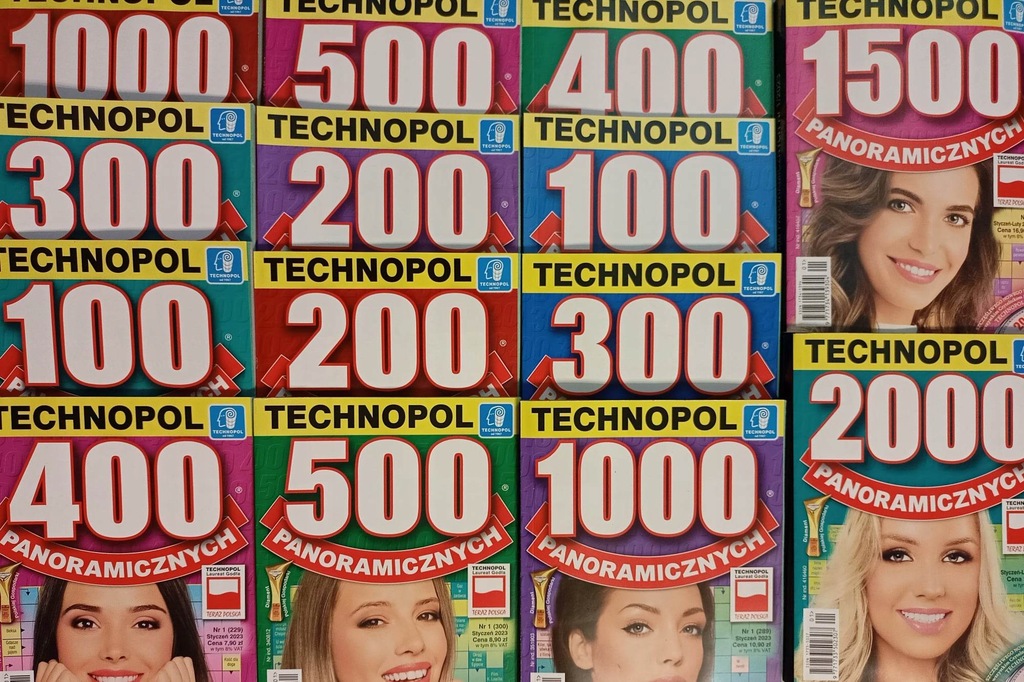 Krzyżówki 8500 panoramicznych 1-2/2023 Technopol