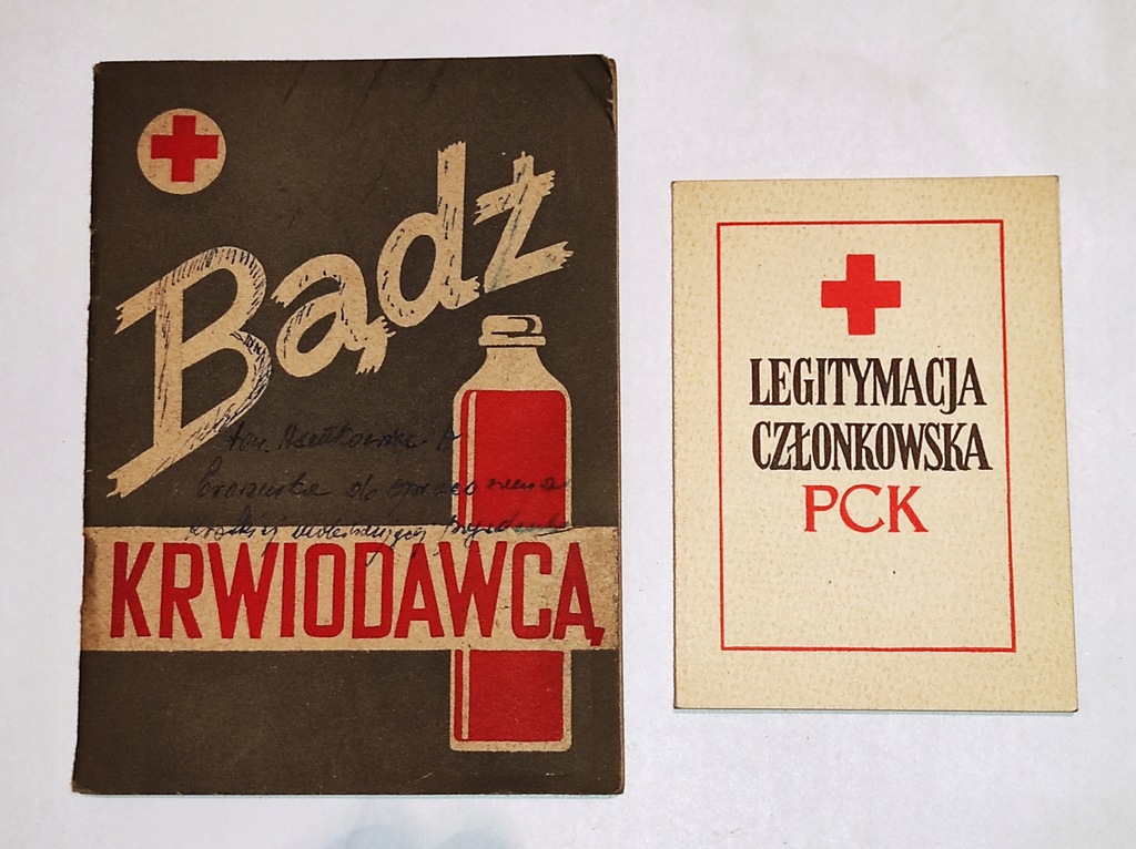 Legitymacja PCK + Książeczka - 1967r.