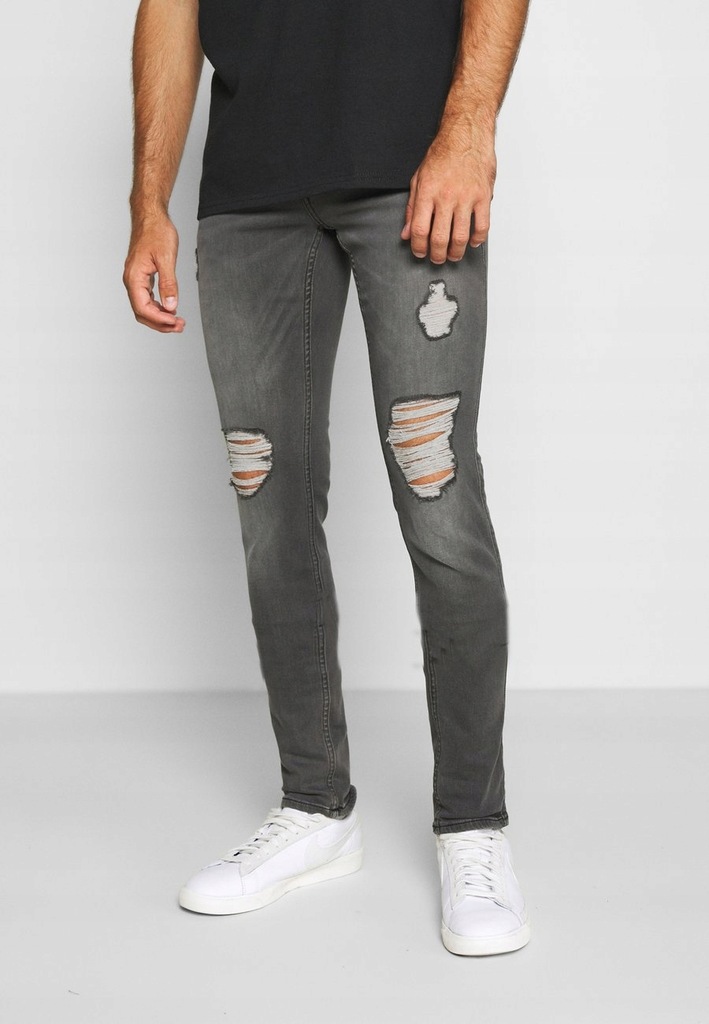 HOLLISTER SPODNIE JEANSOWE SKINNY FIT 33/32 1BAA