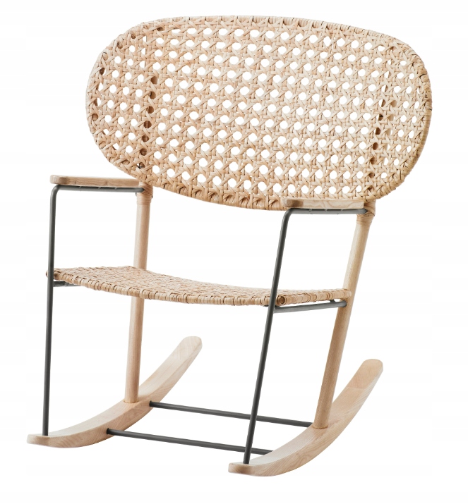 IKEA GRONADAL fotel bujany rattan ręcznie tkany
