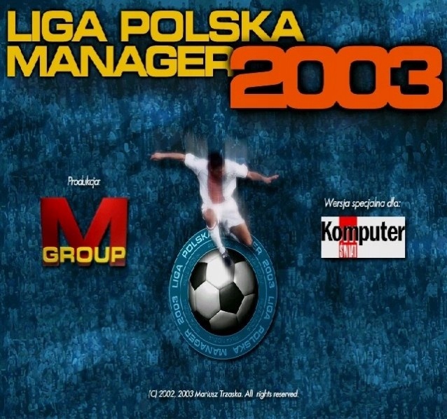 LIGA POLSKA MANAGER 2003 PL na PC SKLEP ŁÓDŹ