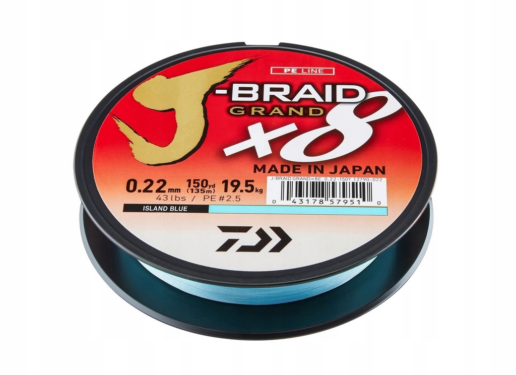 Plecionka Daiwa J-Braid Grand X8E 0,1 mm x 135 m