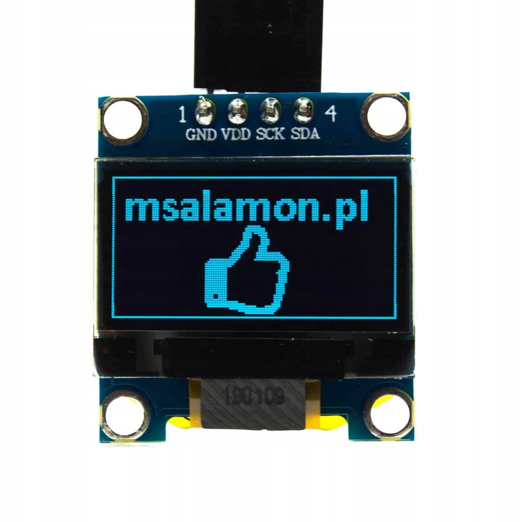 Wyświetlacz OLED 0,96" I2C Niebieski Arduino