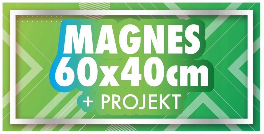 MAGNES na samochód 60x40 reklama magnetyczna + PRO