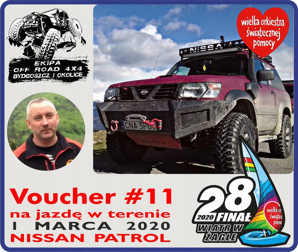 Voucher #11 na jazdę w terenie Nissan Patrol