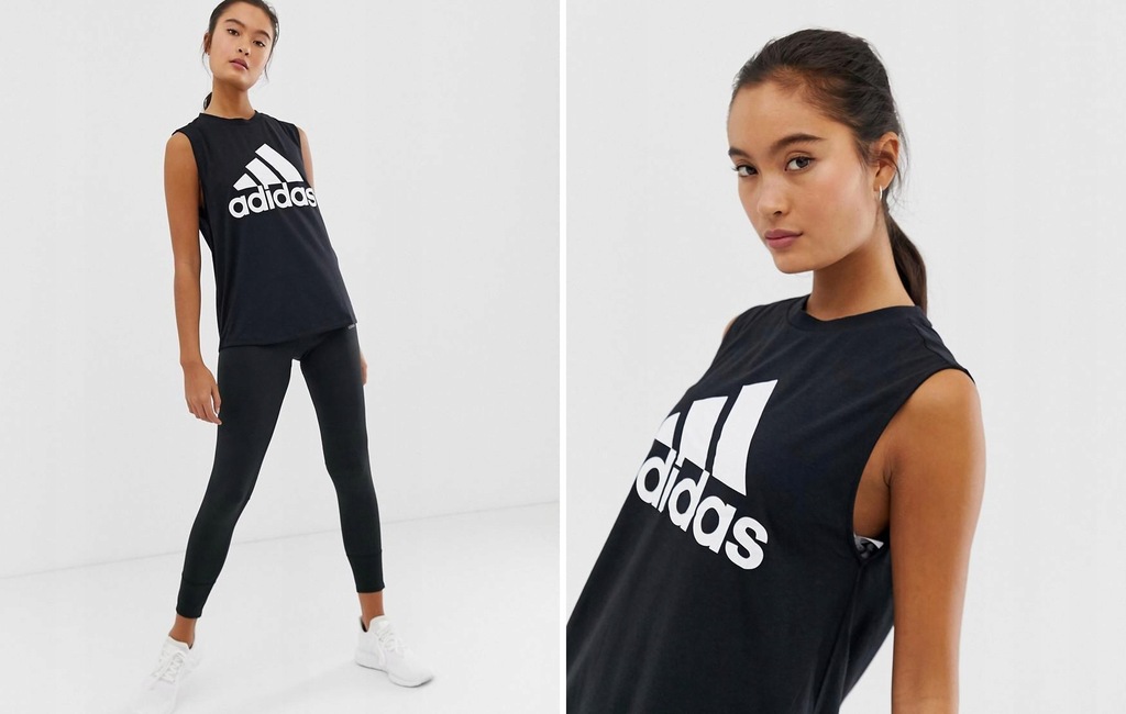 11L2E1 ADIDAS TOP SPORTOWY CZARNY 36 S