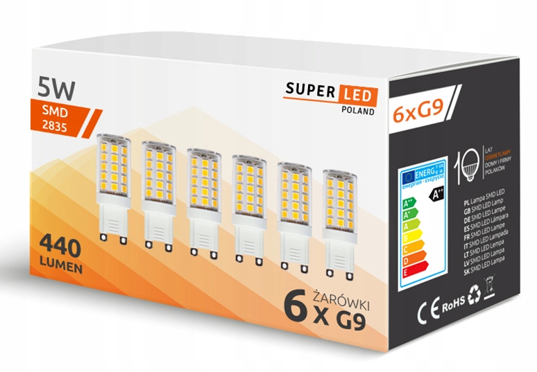Купить Комплект из 6 светодиодных ламп G9 5 Вт 440 лм MINI 230 В: отзывы, фото, характеристики в интерне-магазине Aredi.ru