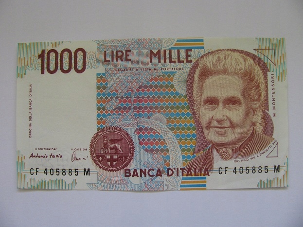 Banknot 1000 LIRE WŁOCHY z 1990r