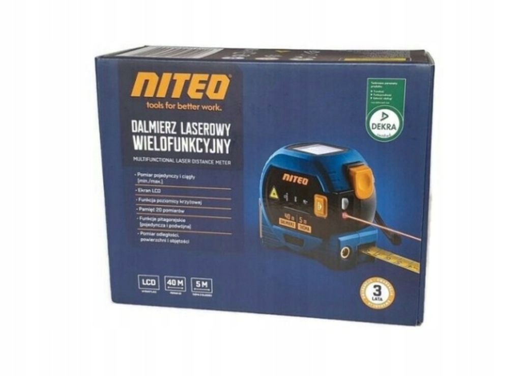 Dalmierz laserowy niteo tools GEDST0363-21 3w1