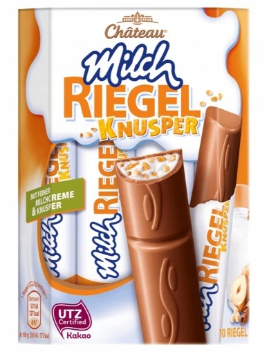 Choceur Riegel batony mleczne z kawałkami 10szt