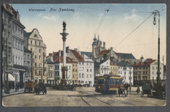 Warszawa, Plac Zamkowy, Kolumna Zygmunta, 1929r.