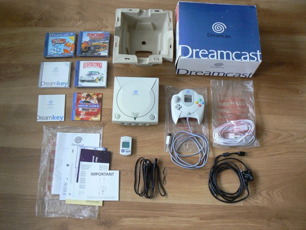 Sega Dreamcast pad pamięć vmu instrukcja