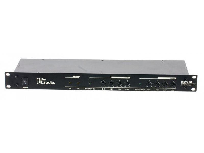 AUDIO SPLITTER 2:4 LUB 1:8 T.RACKS DS2418