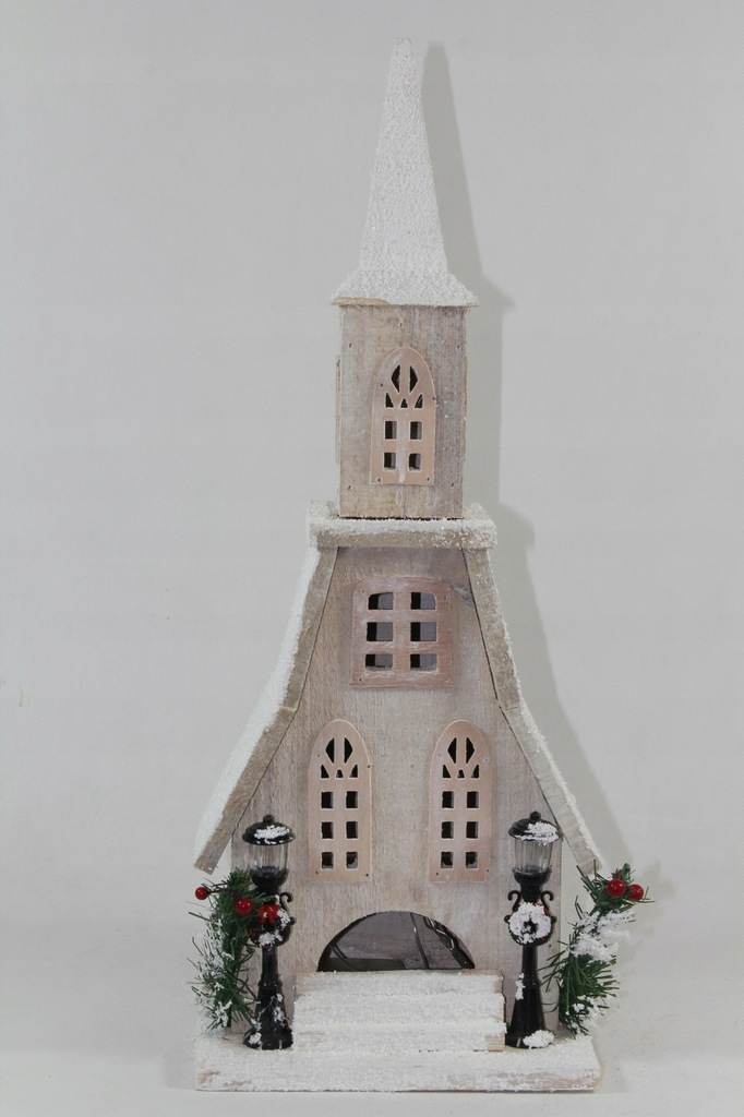 Купить Домик Led белый церковный рождественский фонарь 49х19: отзывы, фото, характеристики в интерне-магазине Aredi.ru