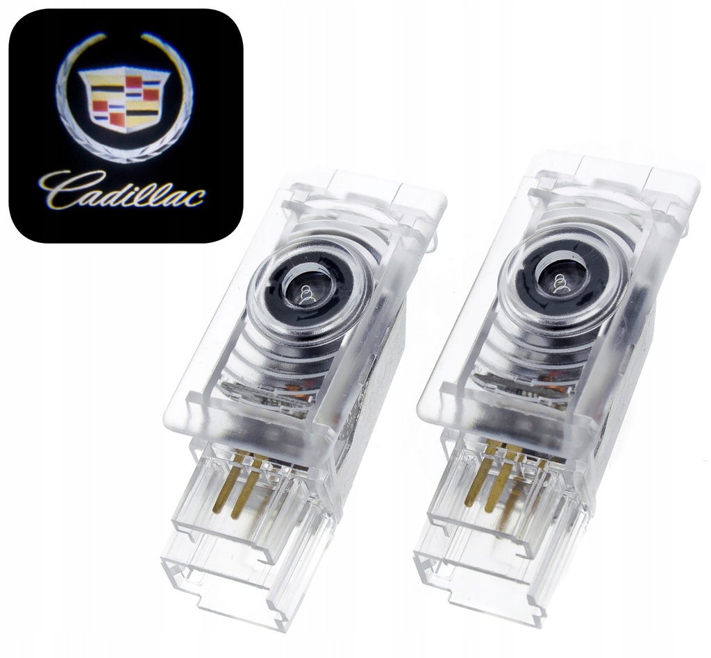 2x LED LOGO PROJEKTOR CADILLAC XTS XT4 XT5 XT6 SRX ATS CT5 CT6 CTS SRX