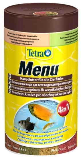 Tetra Menu - mix płatków w czterech przegrodach -