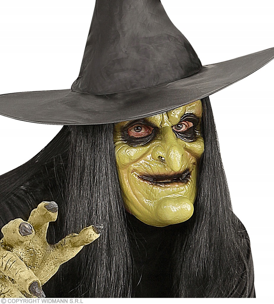 STRASZNA Czarownica BABA JAGA Maska na Halloween