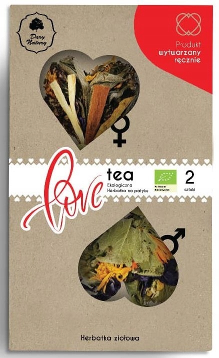 HERBATKA NA PATYKU DLA PAR - LOVE TEA BIO (2 SZT.) (2 X 3,5 G) 7 G - DARY N