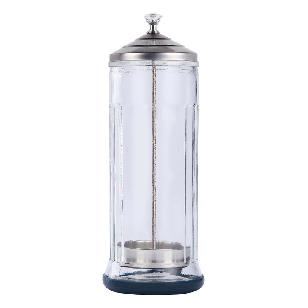 Sanitizer Glass Jar for Styling Salon Barber Large
