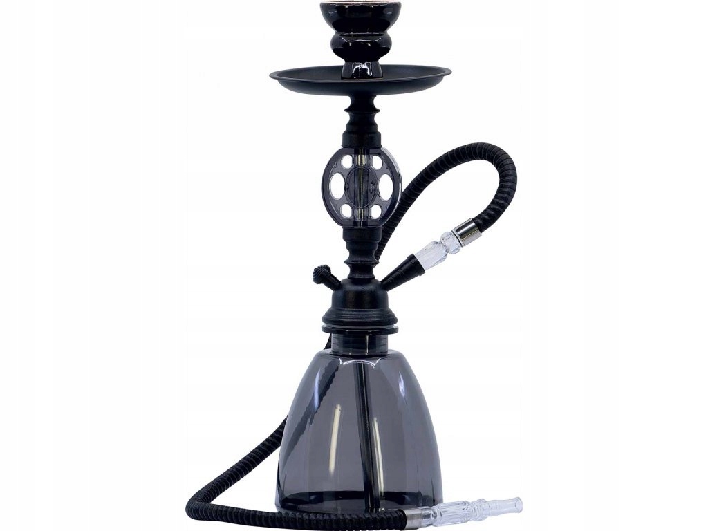 Fajka Wodna Shisha Czarna 39cm Plastik