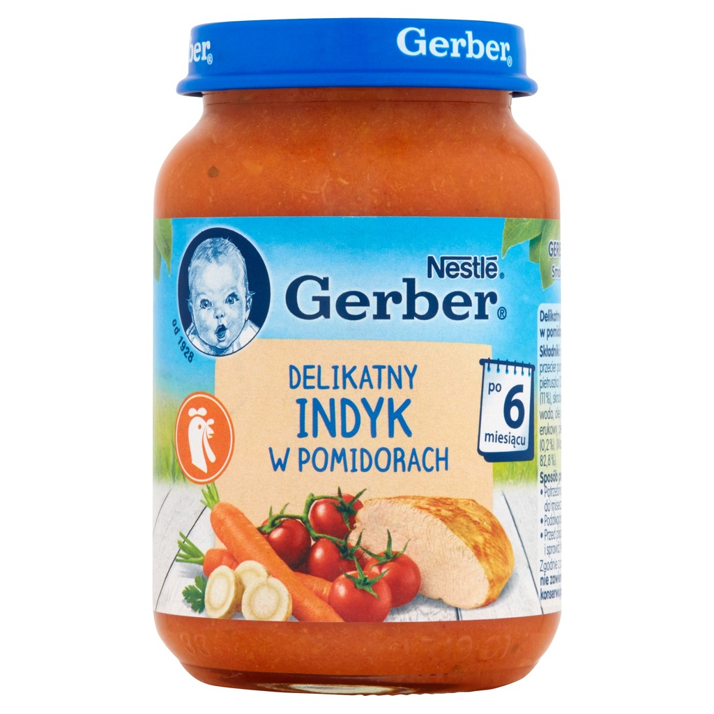 Gerber Obiadek Delikatny indyk w pomidorach 190 g