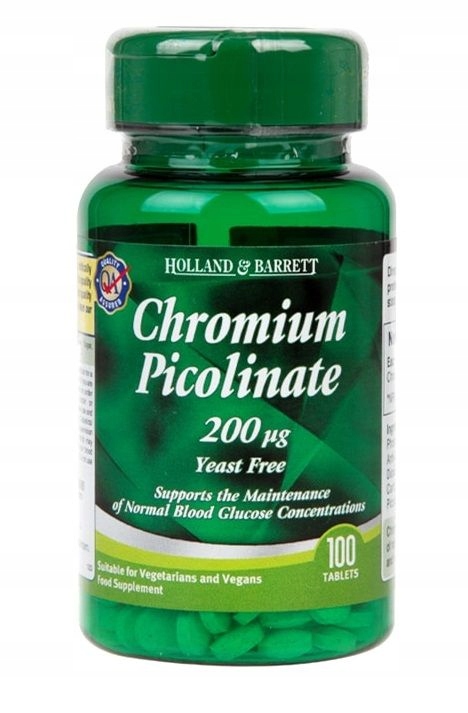 Holland & Barrett Chrom Pikolinian 200mcg 100