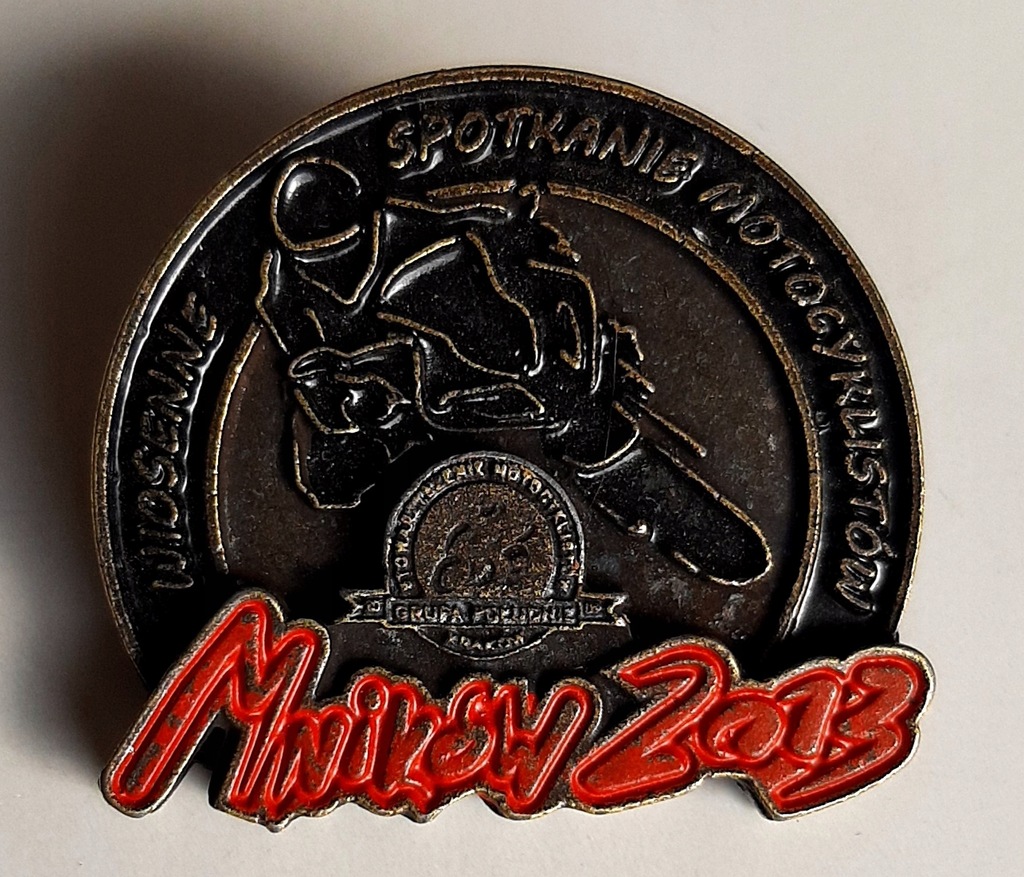 Pin motocyklowy Zlot Mników 2013 Wiosenne Spotkani