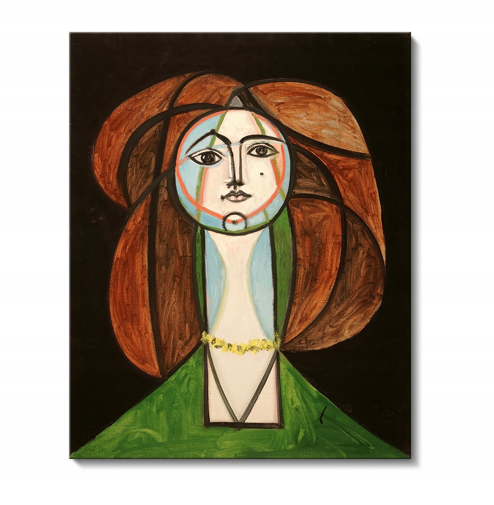 Picasso, Kobieta z Żółtym Naszyjnikiem, 100x125 cm