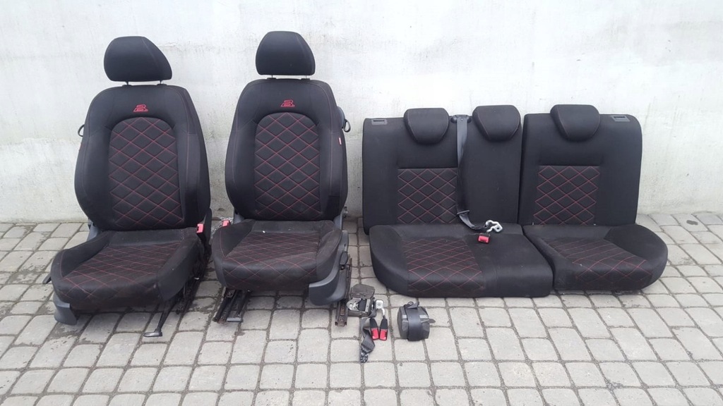 Seat ibiza IV fr Bocanegra komplet foteli KANAPA