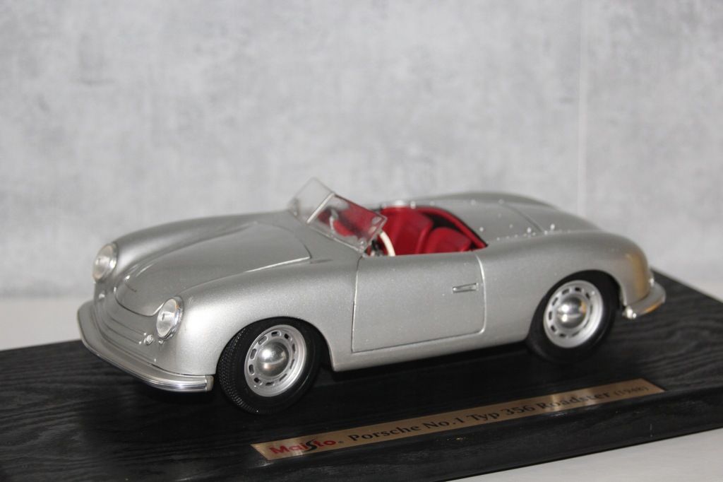 MAISTO PORSCHE 356 ROADSTER 1948r 1/18 - 13509757659 - oficjalne