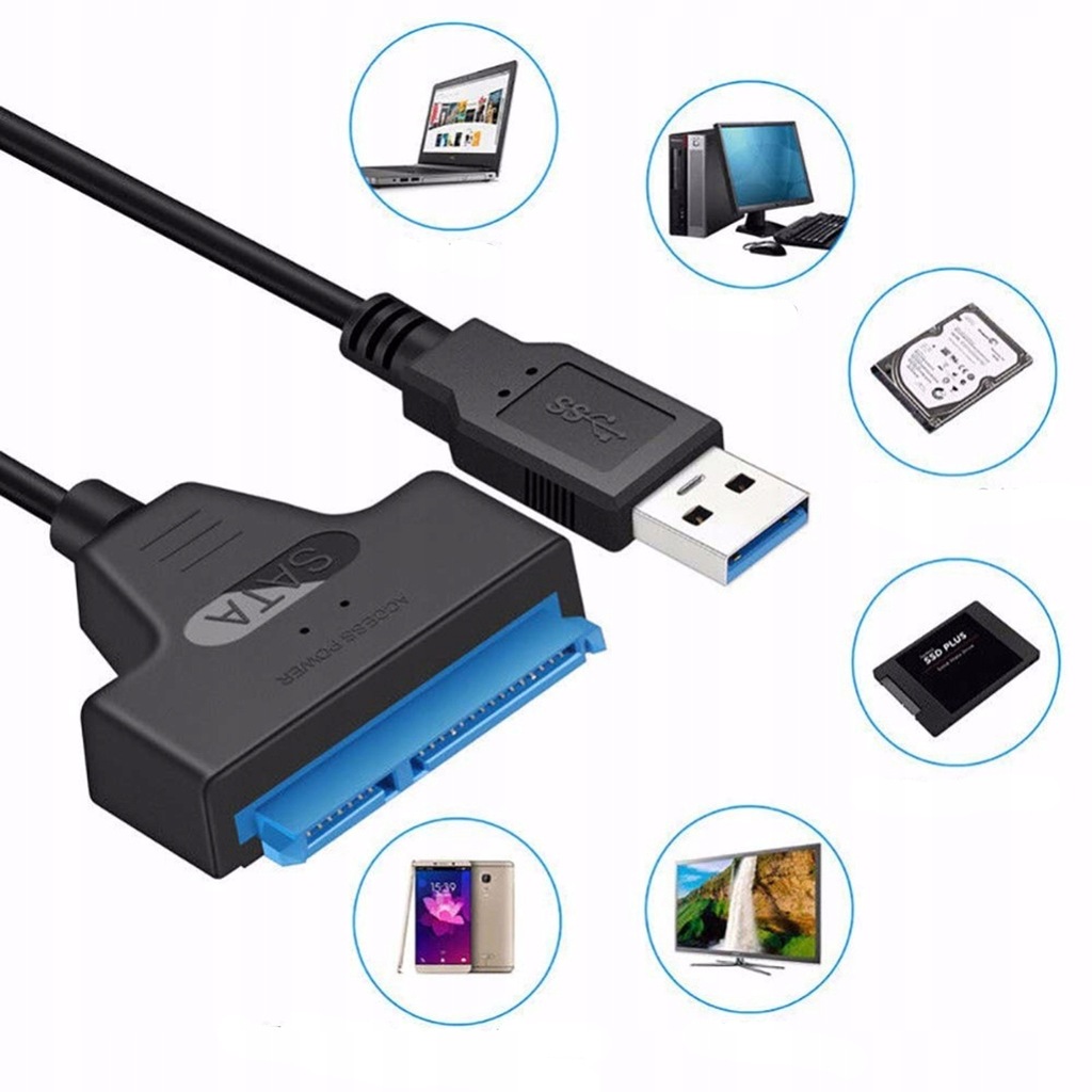 Купить Адаптер USB 3.0 SATA для адаптера жесткого диска SSD: отзывы, фото, характеристики в интерне-магазине Aredi.ru