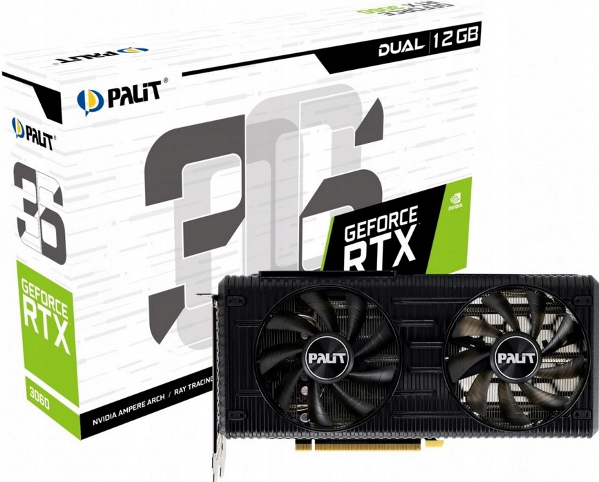 Karta graficzna Palit GeForce RTX 3060; 12 GB DDR6