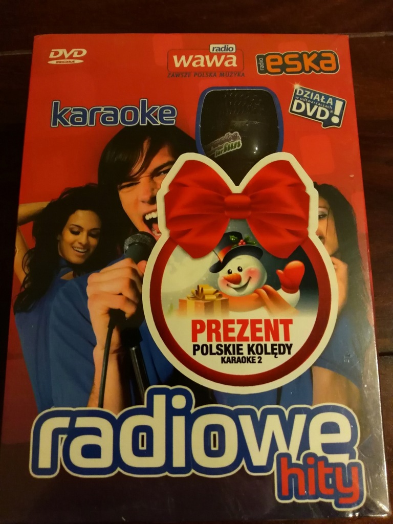 KARAOKE DVD POLSKIE HITY ESKA+KOLĘDY I MIKROFON